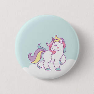 Niedliche Zaubercreme-Pastellfarbe Personalisiert Button