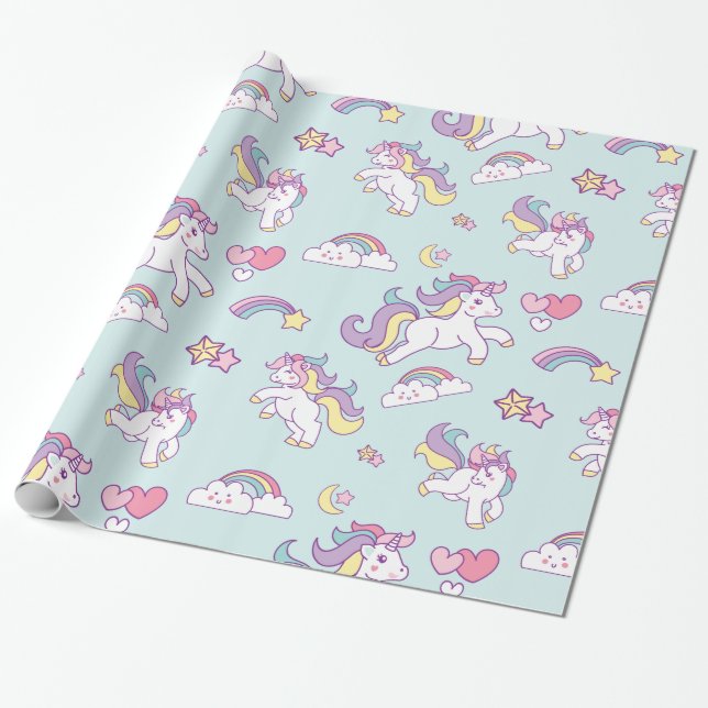 Niedliche Zaubercreme-Pastellfarbe Personalisiert Geschenkpapier (Ungerollt)