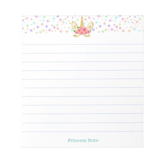 Niedliche Zauberkunststücke & Multicolorsteine Lin Notizblock (Vorderseite)