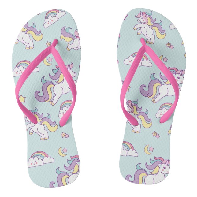 Niedliche Zauberpastel Flip Flops (Fußbett)