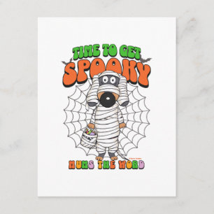 Niedliche Zeit, um Spooky Mummy zu bekommen Begleitkarte