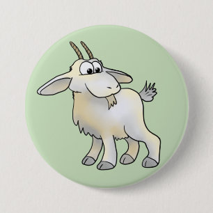 Niedliche Ziege Button