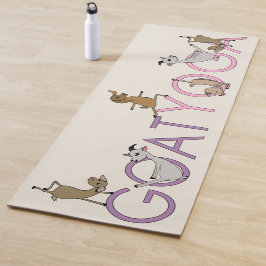 NIEDLICHE ZIEGE YOGA - PINK LILA YOGAMATTE