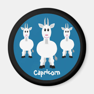 Niedliche Ziegen Kapricorn Zodiac Schild Custom Bl Magnet