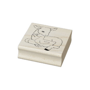 Niedliche Ziegen-und Gans-Gummi-Briefmarke Gummistempel