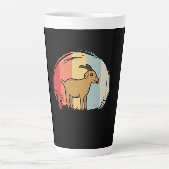 Niedliche Ziegenrückführung Milchtasse (Vorderseite)