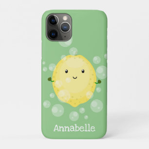 Niedliche Zitronenfrüchte Cartoon Blasen Veranscha Case-Mate iPhone Hülle