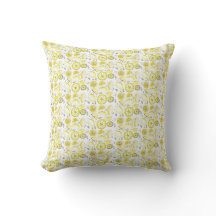 Niedliche Zitronenfrüchte Doodle Yellow