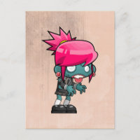 Niedliche Zombie Girl Illustration