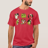 Niedliche Zombie Tiere Koala Octopus Panda Cat Tig