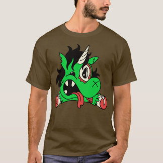 Niedliche Zombie Unicorn Funny Halloween Tiere T-Shirt