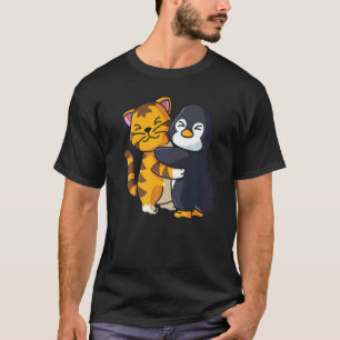Niedliche Zootiere aus Tiger und Pinguin T-Shirt