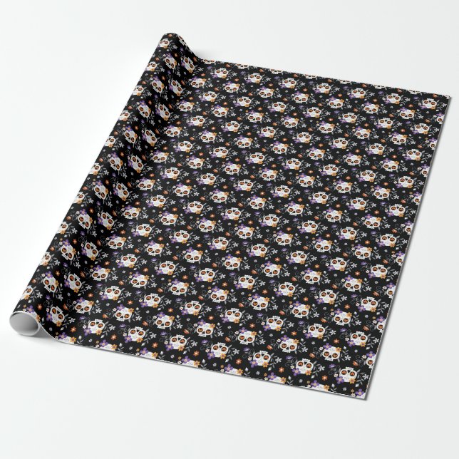 Niedliche Zuckerkullen Geschenkpapier (Ungerollt)