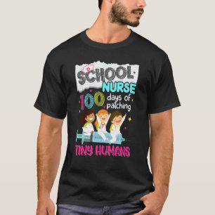 Niedlichen 100 Tage der Patching winy humans Schoo T-Shirt