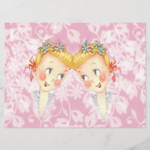 Niedlichen 2 Brides Rosa Gay Hochzeit Einladung