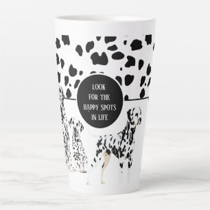 Niedlichen Dalmatiner Schwarz-Weiß-Happy-Spots Milchtasse