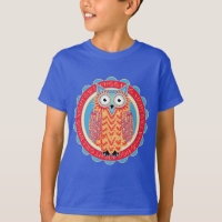 Niedlichen Eule Hoo Hoo Vogel-Liebhabers bunt