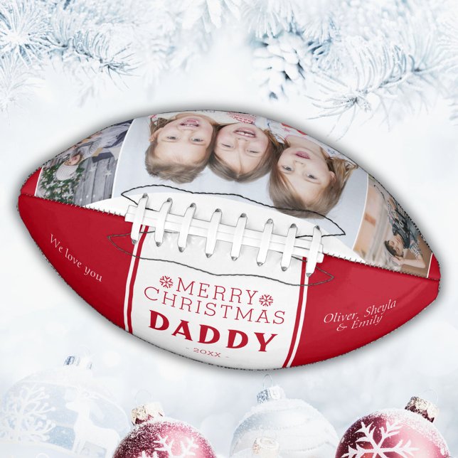 Niedlichen Frohe Weihnachten Papa Red 3 Foto Colla Football (Von Creator hochgeladen)