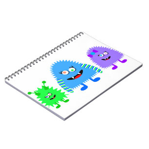 Niedlichen kleine Monster Notizblock
