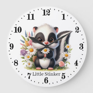 Niedlichen kleine Stinkmädchen geben Namen Große Wanduhr