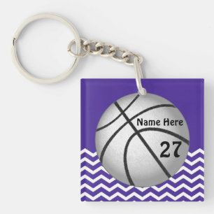 Niedlichen Personalisierte Basketball-Schlüsselan Schlüsselanhänger