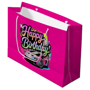 Niedlichen Teenager-Mädchen Happy Birthday Party Große Geschenktüte