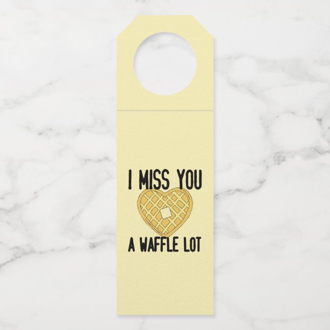 Niedlichen Vermisste Zitate, die ich dir verzeihe, Flaschenanhänger (Vorderseite)