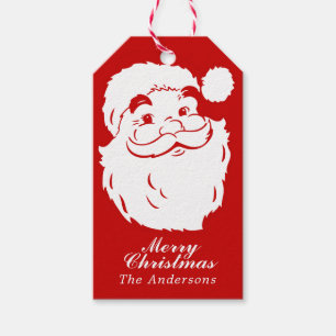 Niedlichen Vintage Weihnachtsgeschenk-Tags Geschenkanhänger