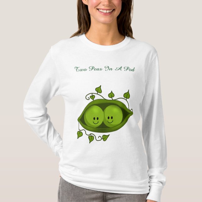 Niedlichen zwei Erbsen in einem Pod-Zehn T-Shirt (Vorderseite)
