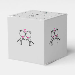 Niedlichen zwei Grooms küssen schwule Gastgeschenk Geschenkschachtel