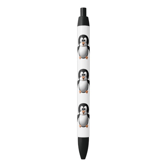 Niedlicher 3-D-Look Perky Pinguin Kugelschreiber (Vorderseite Vertikal)
