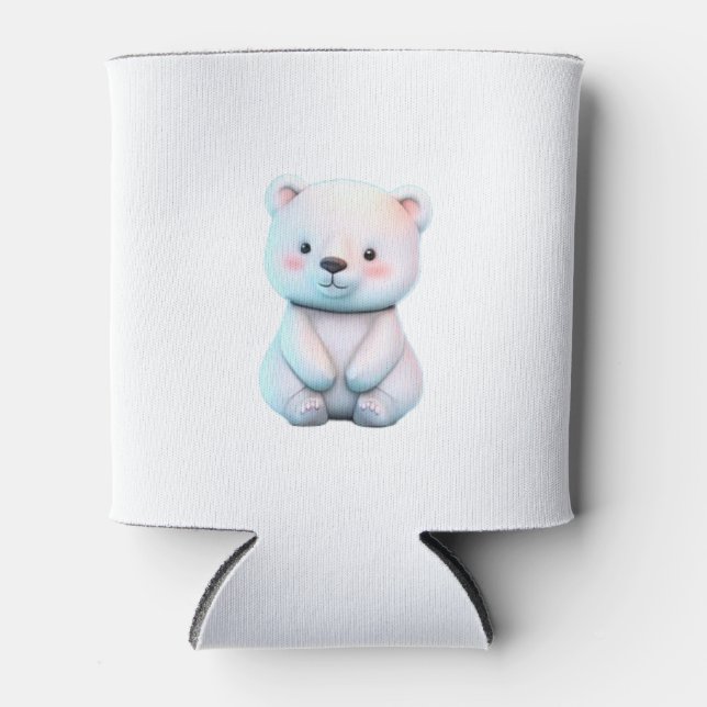 niedlicher 3D-Bär cooler Dosenkühler (Vorderseite)