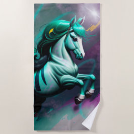 Niedlicher 3D-Spirit-Pony 24 Strandtuch