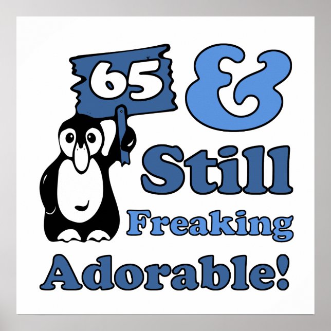 Niedlicher 65. Geburtstag für Frauen Poster (Vorne)