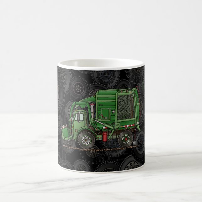 Niedlicher Abfall-LKW-Abfall-LKW Kaffeetasse (Mittel)