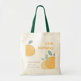 Niedlicher Abstrakter Lemon Frucht fett jedes Alte Tragetasche