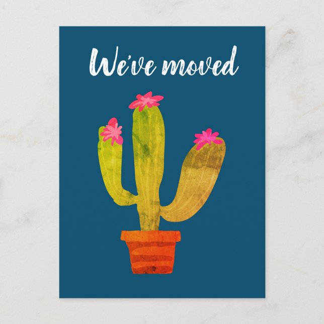 Niedlicher Adresswechsel, den wir auf der Postkart Postkarte (Vorderseite)