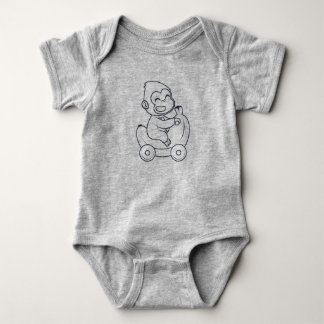 niedlicher Affe Baby Strampler