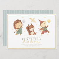 Niedlicher Affe, Eichhörnchen und Löwe Erster Gebu