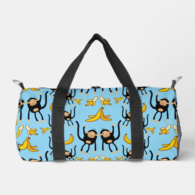 Niedlicher Affe Geburtstag Duffle Bag (Vorderseite)