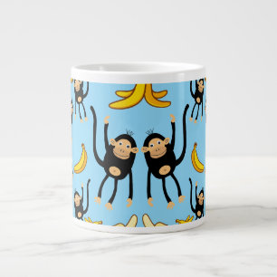 Niedlicher Affe Geburtstag Jumbo-Tasse