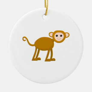 Niedlicher Affe Keramikornament