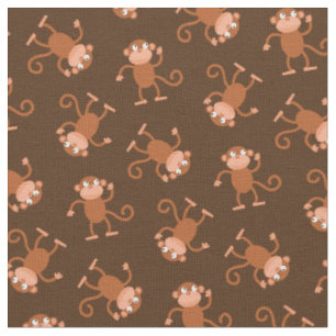 Niedlicher Affe Kinder Baby Kinderzimmer Brown Stoff