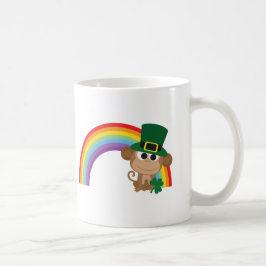 Niedlicher Affe Leprechaun Kaffeetasse