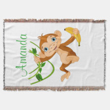 Niedlicher Affe mit Banane