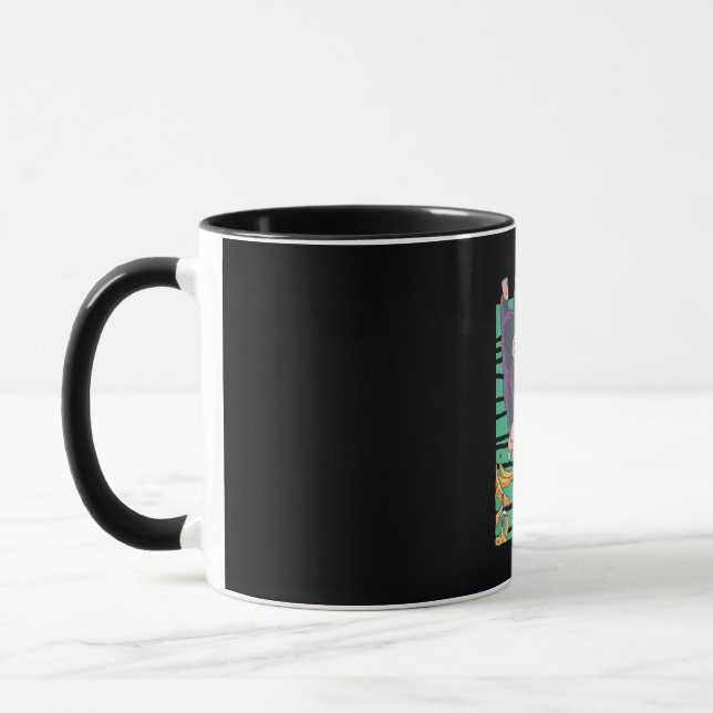 Niedlicher Affe mit Bananen Tasse (Links)