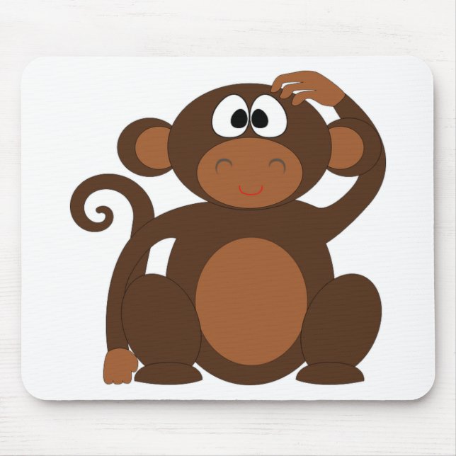 Niedlicher Affe Mousepad (Vorne)