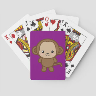 Niedlicher Affe Spielkarten