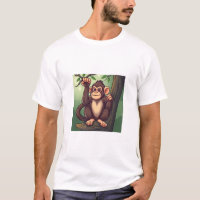 "Niedlicher Affe-T - Shirt - Adorable Dschungel An