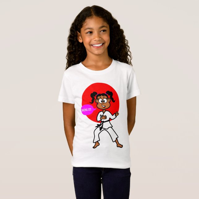 Niedlicher afrikanischer amerikanischer T-Shirt (Vorne ganz)